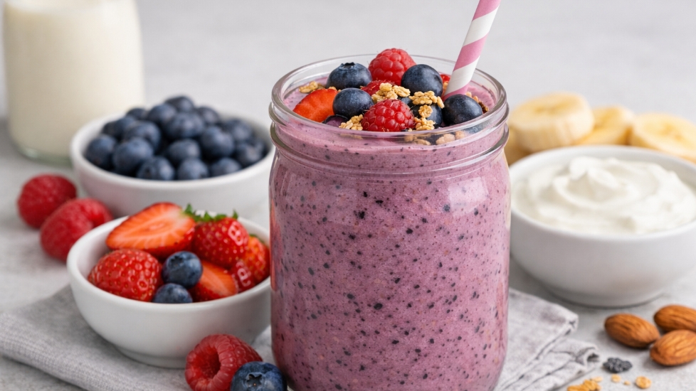 5 loại sinh tố giàu protein, không lo bị béo