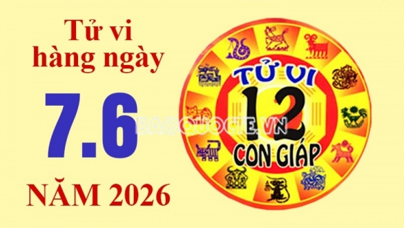 Tử vi hôm nay, xem tử vi 12 con giáp hôm nay ngày 7/6/2026: Tuổi Thân tài lộc rủng rỉnh