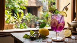 Cách nấu nước lá tía tô với chanh tươi giữ trọn vitamin