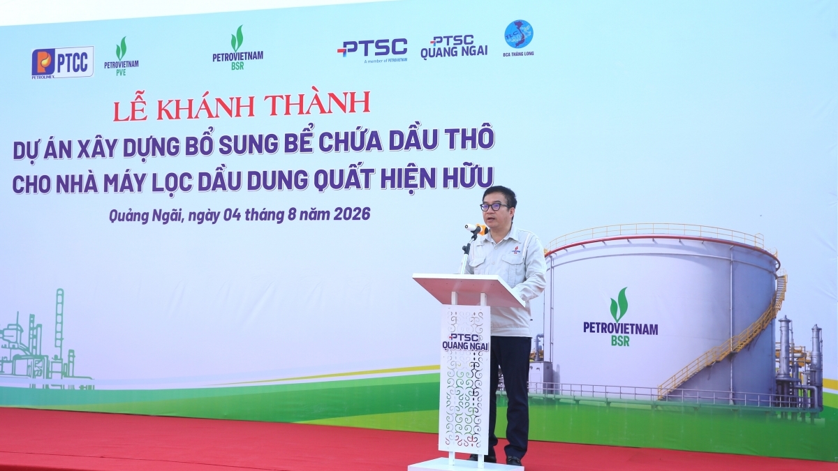 BSR tăng 12,5% năng lực tồn chứa dầu thô tại NMLD Dung Quất