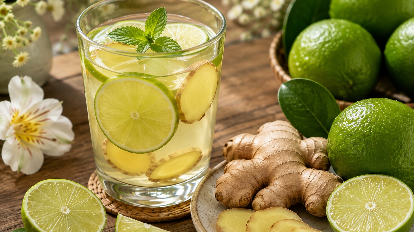 Lợi ích của nước chanh gừng