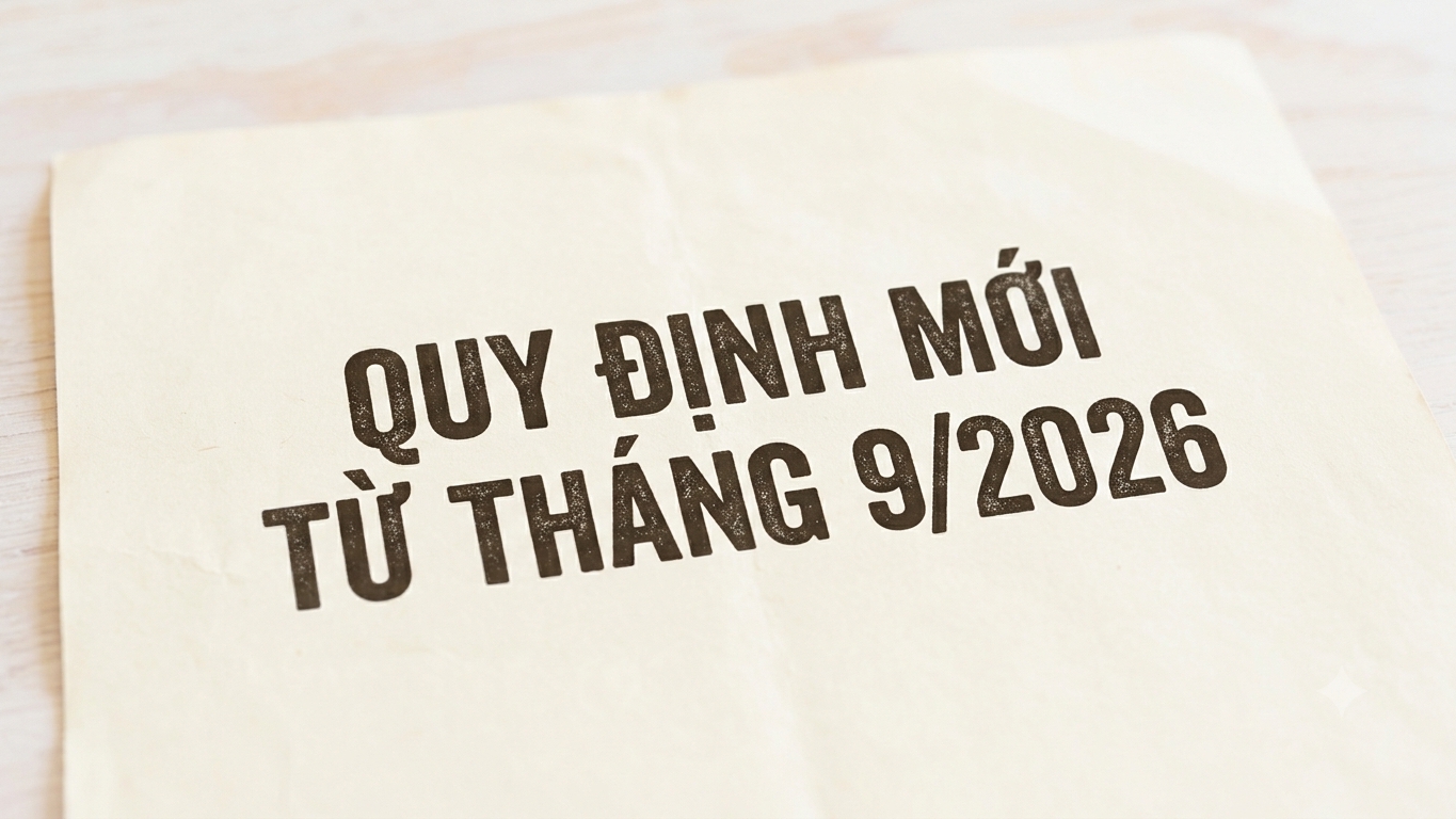 Những chính sách đáng chú ý có hiệu lực từ tháng 9/2026