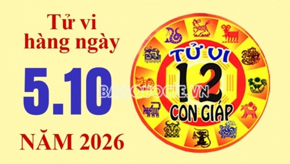 Tử vi hôm nay, xem tử vi 12 con giáp hôm nay ngày 5/10/2026: Tuổi Thìn lương thưởng giảm sút