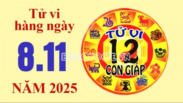Tử vi hôm nay, xem tử vi 12 con giáp hôm nay ngày 8/11/2025: Tuổi Dậu hôn nhân hạnh phúc